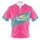 Official Junior  Gold 2025 Green & Pink Bowler's Imprint Bowling Jersey