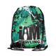 Acid Wash Drawstring Backpack