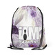 Lavender Rose Drawstring Backpack