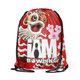 Chinese Lion Drawstring Backpack