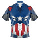 Express Marvel Captain America Sam Wilson Costume Bowling Jersey