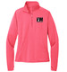 I AM Bowling™ Black Logo Women's Stretch 1/2-Zip Pullover Jacket