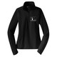 I AM Bowling™ Black Logo Women's Stretch 1/2-Zip Pullover Jacket