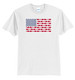 I AM Bowling™ Blue & Red Pins & Balls Flag Tee
