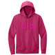 Storm Bolt Pink Logo Hoodie