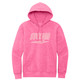 Storm Pink Logo with White Outline Hoodie