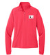 I AM Bowling™ White Logo Women's 1/2-Zip Pullover Jacket