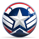 OTB Marvel Captain America Sam Wilson Icon Bowling Ball