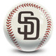 OTB MLB San Diego Padres Baseball Design Bowling Ball