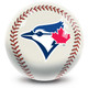 OTB MLB Toronto Blue Jays Baseball Design Bowling Ball