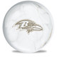 OTB NFL Baltimore Ravens White Marble Bowling Ball