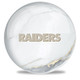 OTB NFL Las Vegas Raiders White Marble Bowling Ball