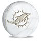 OTB NFL Miami Dolphins White Marble Bowling Ball
