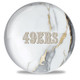 OTB NFL San Francisco 49ers White Marble Bowling Ball