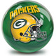 OTB NFL Green Bay Packers Helmet Swirl Bowling Ball