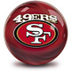 OTB NFL San Francisco 49ers Helmet Swirl Bowling Ball