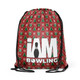 Festive Evergreen Drawstring Backpack