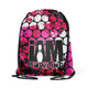 Pink Bubblegrid Drawstring Backpack