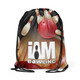 Red Hot Strike Drawstring Backpack