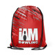 Scarlet Fadeout Drawstring Backpack