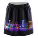 Neon Vegas Skyline Skirt