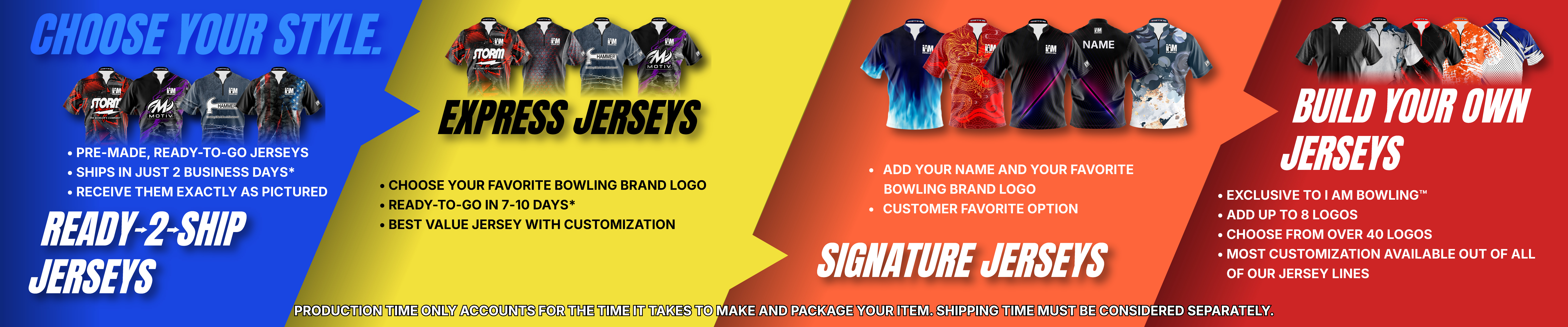 Shop I AM Bowling™ Jerseys: 300+ Designs, All Bowling Brands