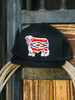 Lazy J Ranch Wear Black & Black Serape Bull Cap