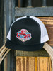 Lazy J Ranch Wear Black & White Conquest Snapback  Patch Cap Hat - BLKWHT4CQ