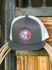 Lazy J Ranch Wear Grey & White 4" Tejas Patch Cap Hat - GRYWHT4TEJ