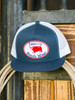 Lazy J Ranch Wear Navy & White 4" Original Patch Cap Hat - NAVWHT4RWB