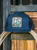 Lazy J Ranch Wear Navy & Navy 4" Home Sweet Texas Cap Hat -  NAVY4HST