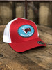 Lazy J Ranch Wear Red & White 3.5" Original Patch Cap Hat - REDWHITE3J