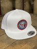 Lazy J Ranch Wear White & White 4" Tejas Patch Cap Hat - WHITE4TEJ