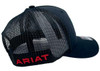 Ariat Men's Hat Baseball Cap Mesh Mexican Flag Black Snapback Patch Cap Hats - A300016401