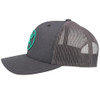 Hooey O-Classic Mesh Back Snapback Grey and Turquoise Trucker Patch Cap Hats - 2109T-GY