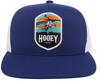 Hooey  "Cheyenne" Mesh Back Snapback Navy/White Trucker Patch Cap Hats - 2144T-NVWH