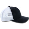 Hooey "HOG" Black and White Mesh Back Snapback Baseball Patch Cap Hats - 3029T