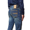 Western blue man denim jean
