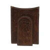 Ariat Unisex Floral Embroidery Dark Brown Wallet Money Clip