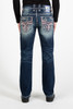 Rock Revival Men's  Gerek Straight Denim Jeans - RP3693-J200R - 32"