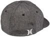 Hurley Men's Corp Textures Baseball Flexfit Patch Cap Hats - Light Grey - HNHM0005-041
