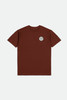 Brixton Men's Crest II Short Sleeve T-Shirt Tee - 16493