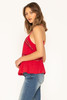 Miss Me Women's Embroidered   Ruffle V Neck Top - MT0127T