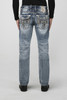 Rock Revival Men's Rowan J200R Straight Denim Jeans - RP3719J200R - 32"