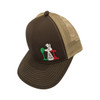 Sniper Pig Mexican PJ Cowboy Brown Mesh Back Snapback Patch Cap Hats - FT121