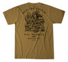 Howitzer Men's Mustard American Warrior Spirit Crew Neck Short Sleeve T-Shirt Tee - CV3841