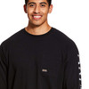 Ariat Men's  Rebar Cotton Strong Graphic Crew Neck Long Sleeve Shirts - 10027903
