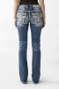 Rock Revival Women's "Yucca" B201 Boot Cut Denim Jeans - RP2811B201 - 34"