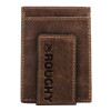 Hooey "KAMALI" Roughy 2.0 Money Clip Brown/Red W/Red Leather Accent Pocket Wallet - RMC007-BRRD