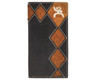 Hooey Men's Diamond Patchwork Brown On Leather (Black) Rodeo Wallet - RW004-BKBR